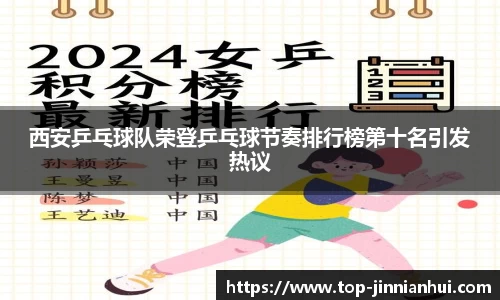 西安乒乓球队荣登乒乓球节奏排行榜第十名引发热议